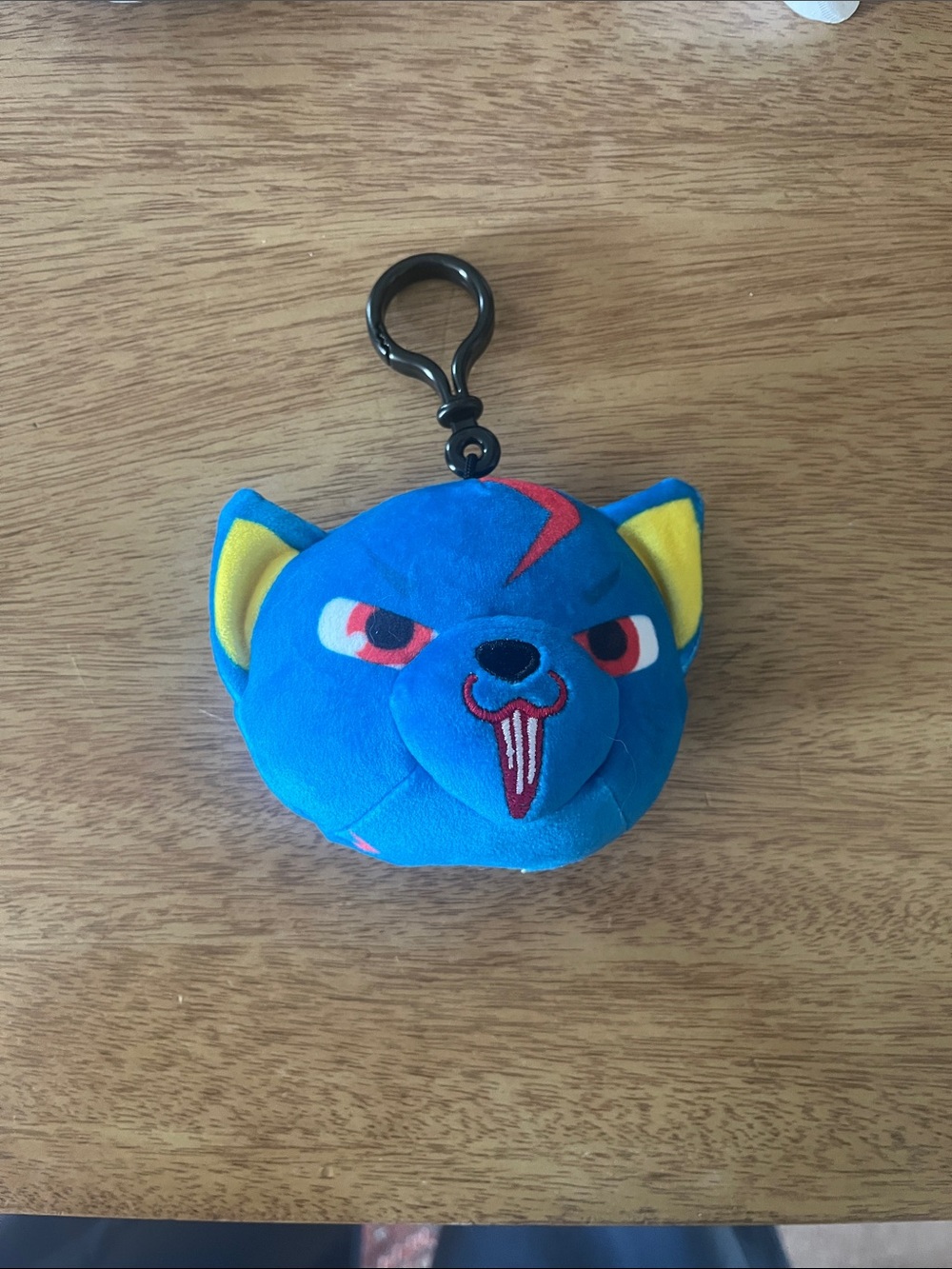 Blue Plush Animal Keychain